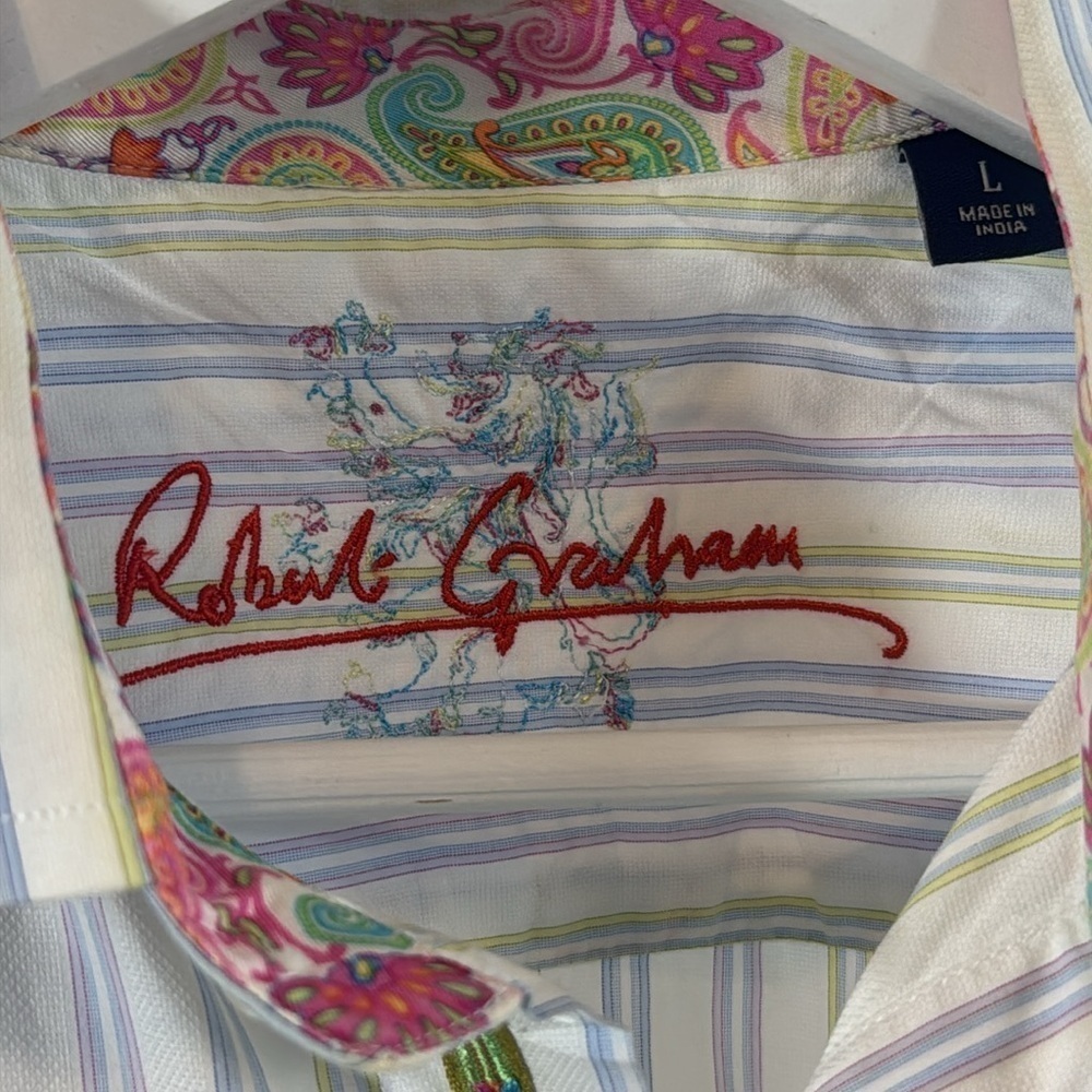 Robert Graham Striped Button Down Shirt - Picture 3 of 8